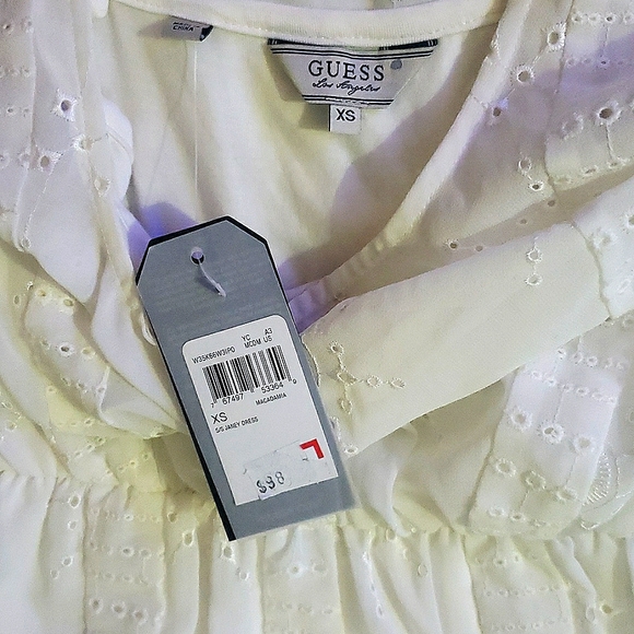 xS Guess white mess sun/day dress - Picture 5 of 6